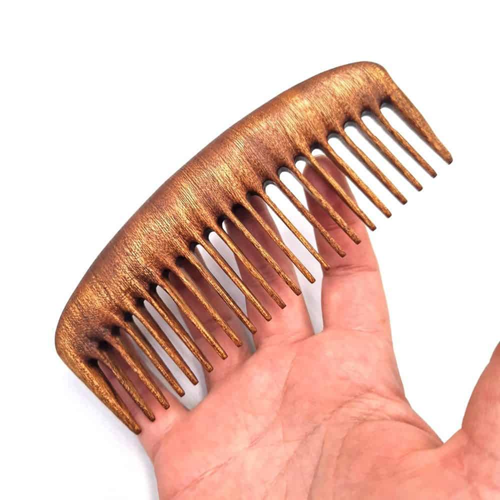 Pocket Wooden Comb from Mahogany – pocket comb for men
