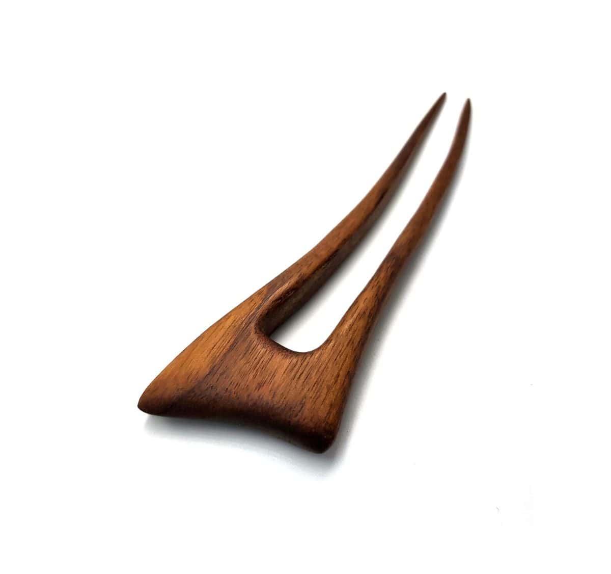 Wooden hair pin made of walnut – handcrafted hair stick