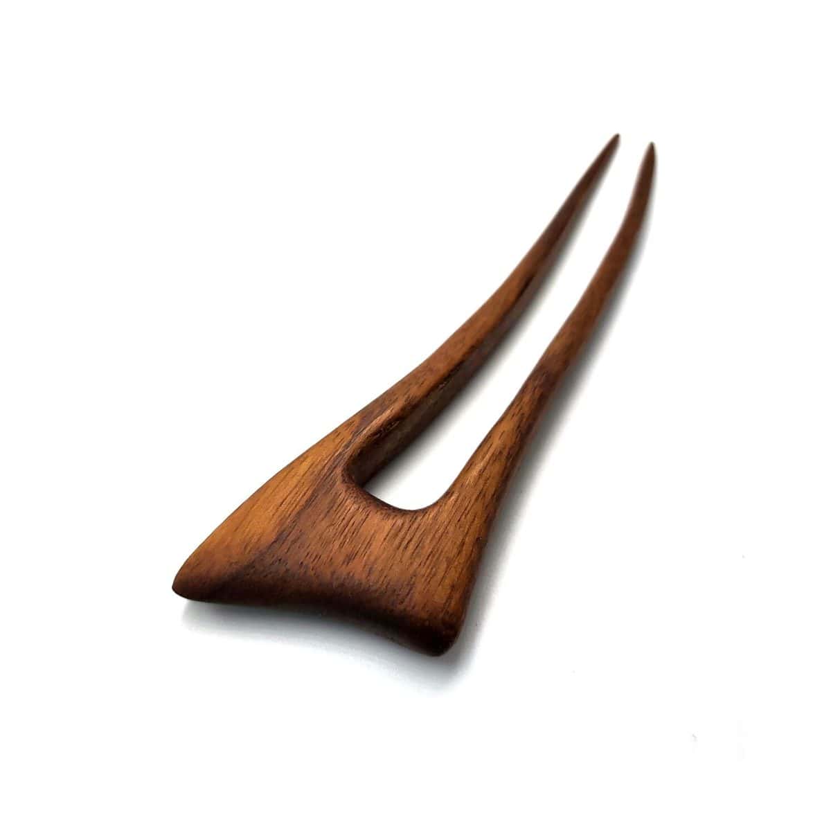Wooden hair pin made of walnut – handcrafted hair stick