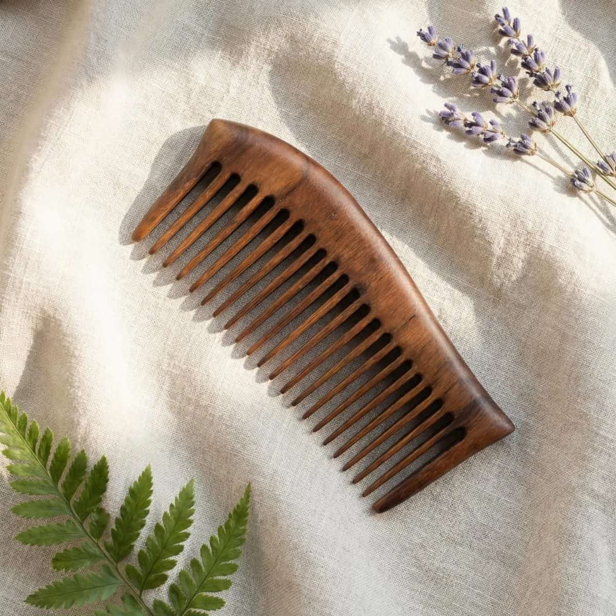 Wooden Comb from Walnut – for Straight and Wavy Hair